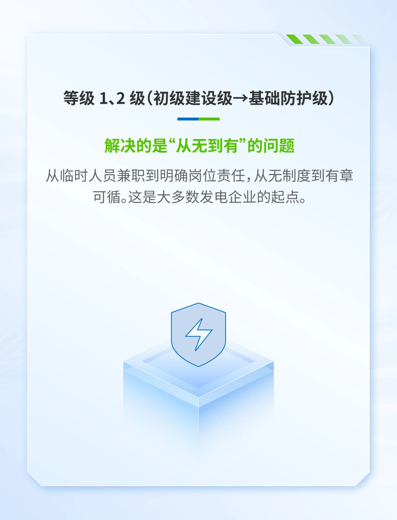 等级 1、2 级(初级建设级&rarr;基础防护级)