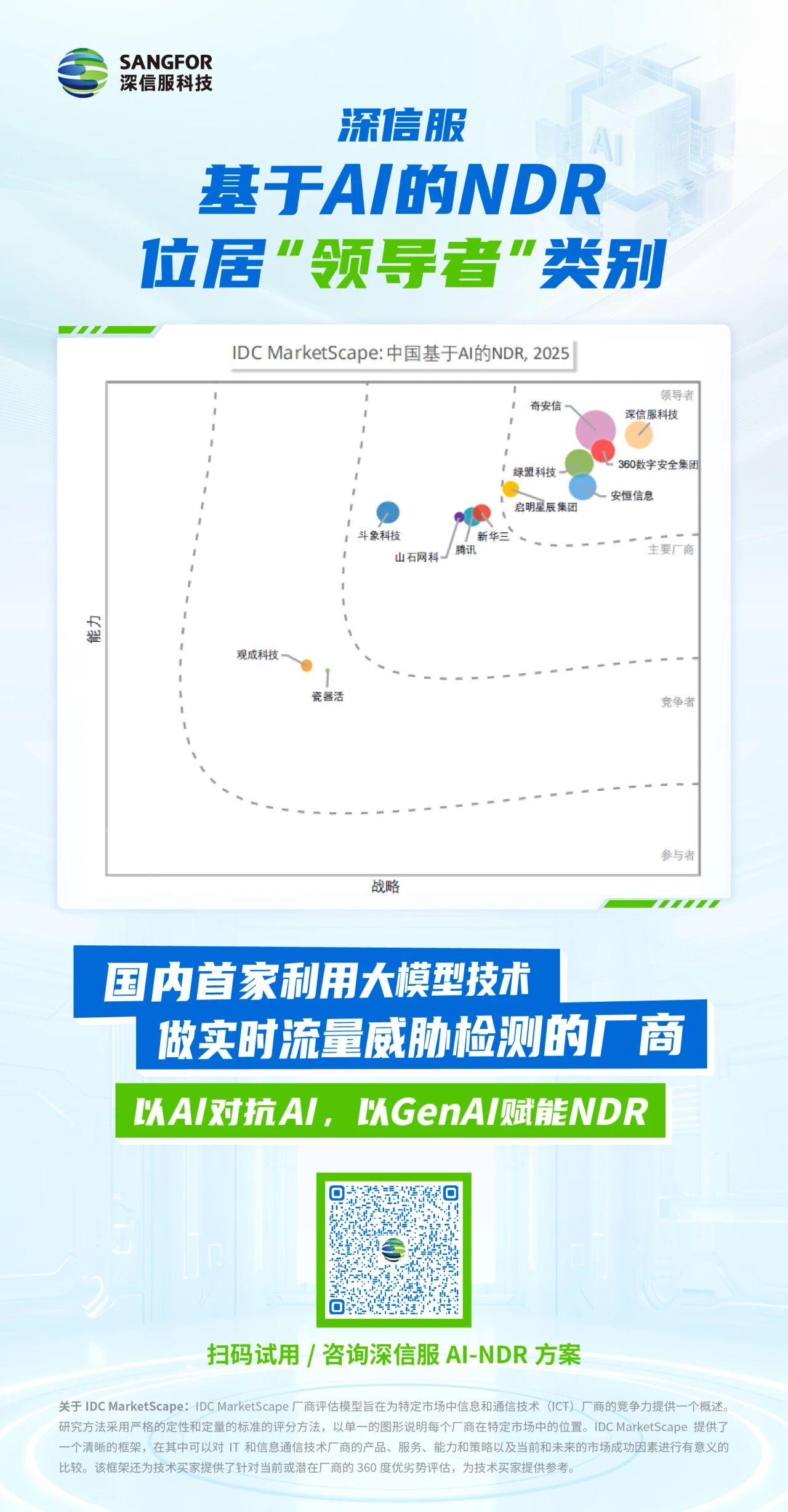 深信服进入IDC MarketScape领导者类别