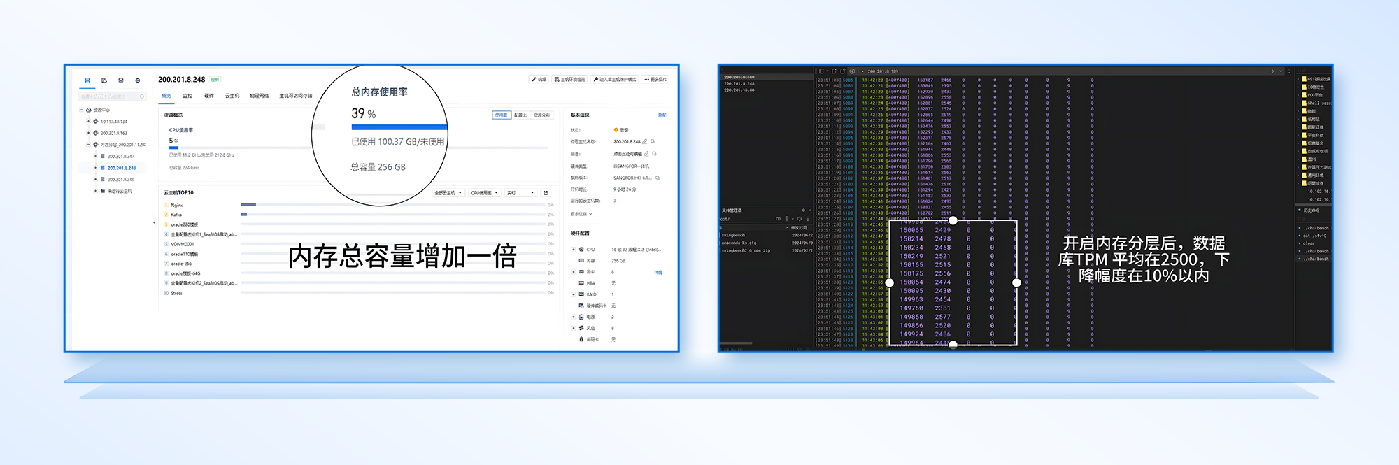 开启内存分层后