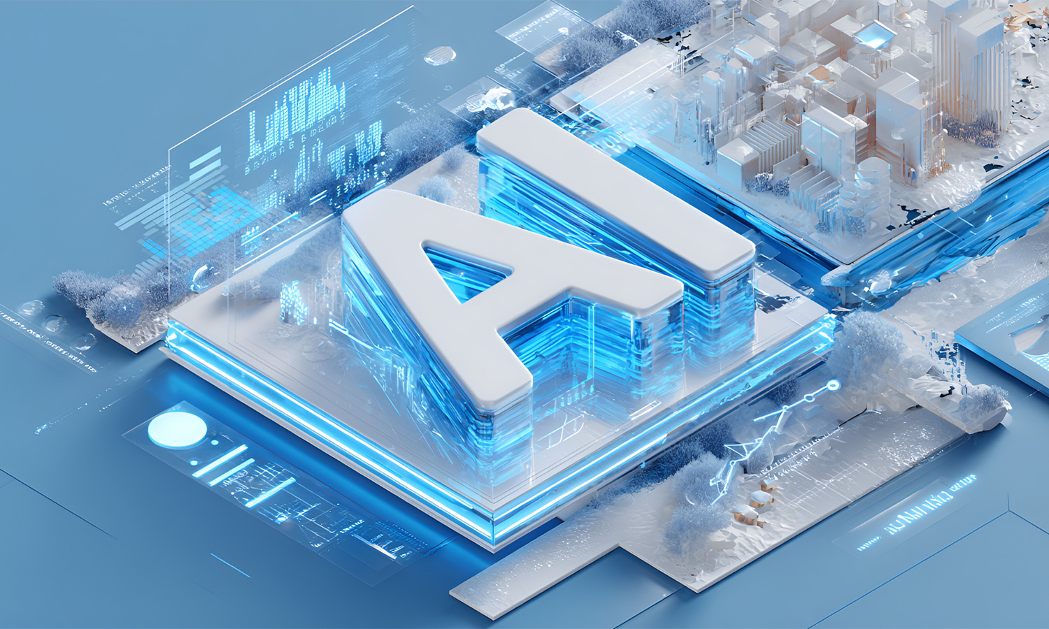 AI科技浅蓝通用