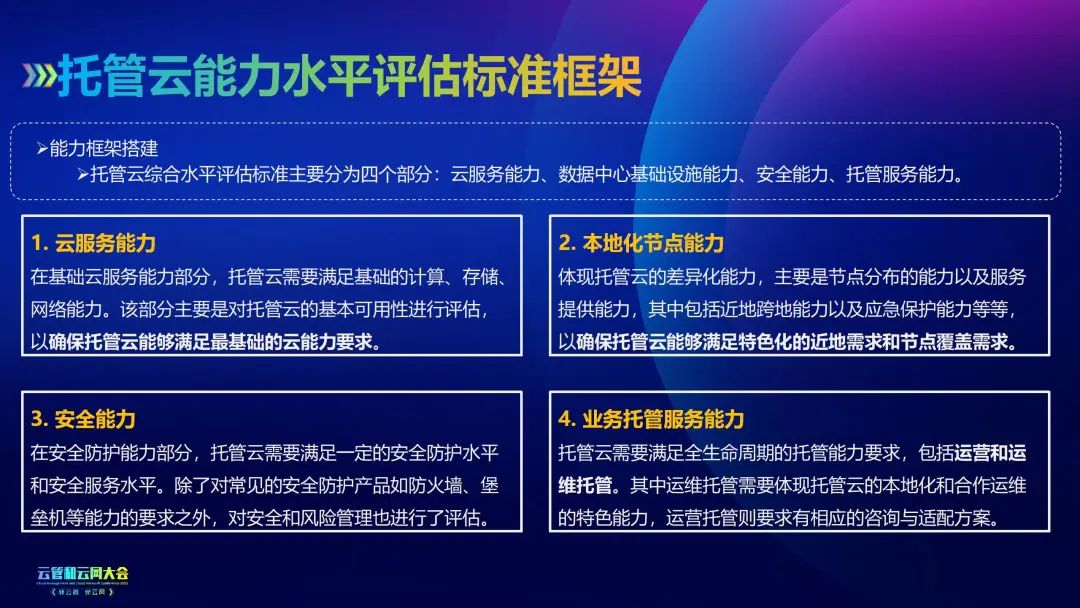 托管云能力框架